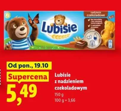 Ciastka Lubisie z nadzieniem czekoladowym
