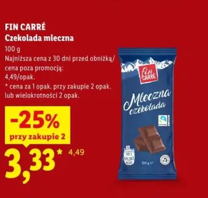 Czekolada mleczna Fin Carré