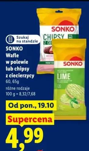 Chipsy z ciecierzycy Sonko +1 wariant