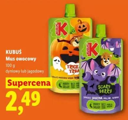 Mus owocowy jagodowy Kubuś +1 wariant