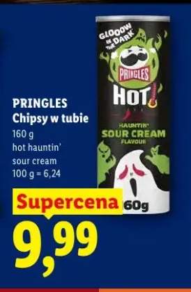 Chipsy w tubie Pringles Hot Hauntin' Sour Cream