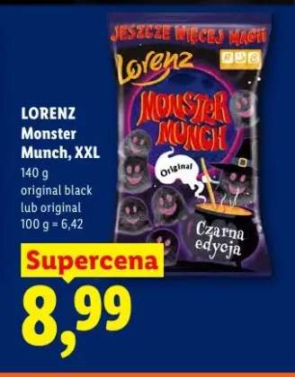 Chrupki Monster Munch XXL Original Black Lorenz +1 wariant