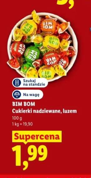 Cukierki nadziewane Bim Bom luzem