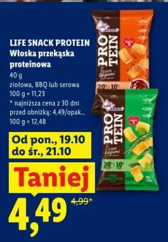 Włoska przekąska proteinowa BBQ Life Snack Protein +2 warianty