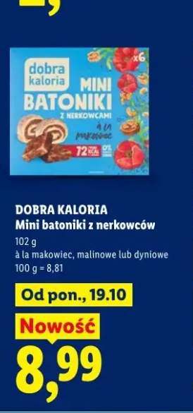 Mini batoniki z nerkowców malinowe Dobra Kaloria +2 warianty