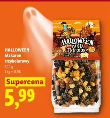 Makaron trzykolorowy Halloween