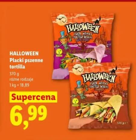 Placki pszenne tortilla z czarną marchwią Halloween +1 wariant