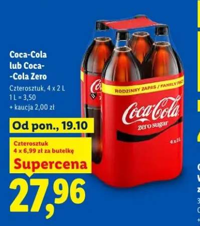 Napój gazowany Coca-Cola 4-pak +1 wariant