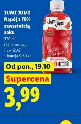 Napój z 70% zawartością soku Jumi