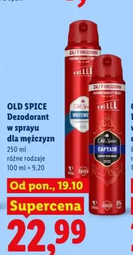 Dezodorant w sprayu dla mężczyzn Captain Old Spice +1 wariant