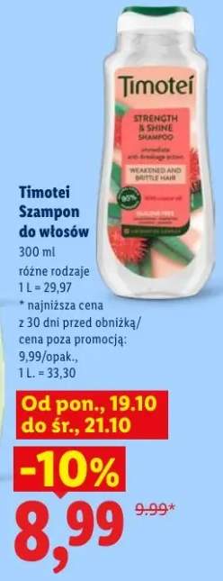 Szampon do włosów Timotei Strength & Shine