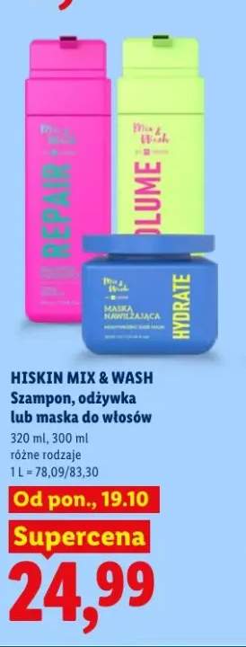 Szampon do włosów HiSkin Mix & Wash Repair