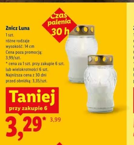 Znicz Luna 14 cm