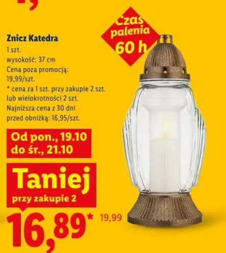 Znicz Katedra 37 cm