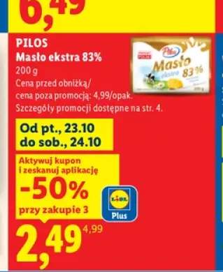 Masło ekstra Pilos 83%