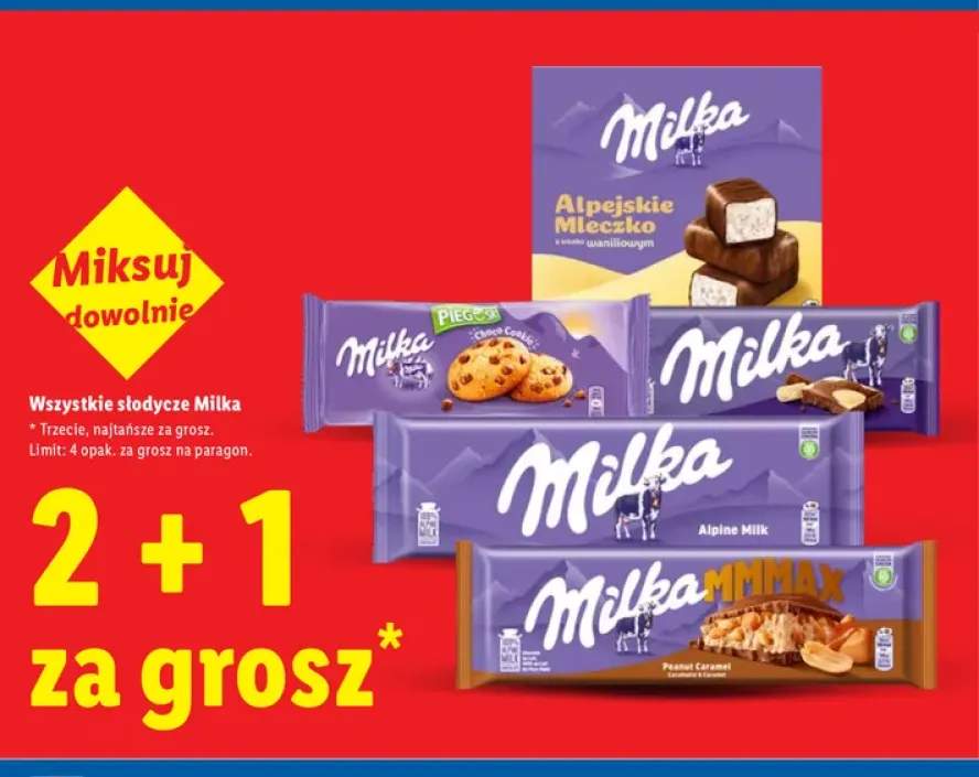 Słodycze Milka +5 wariantów