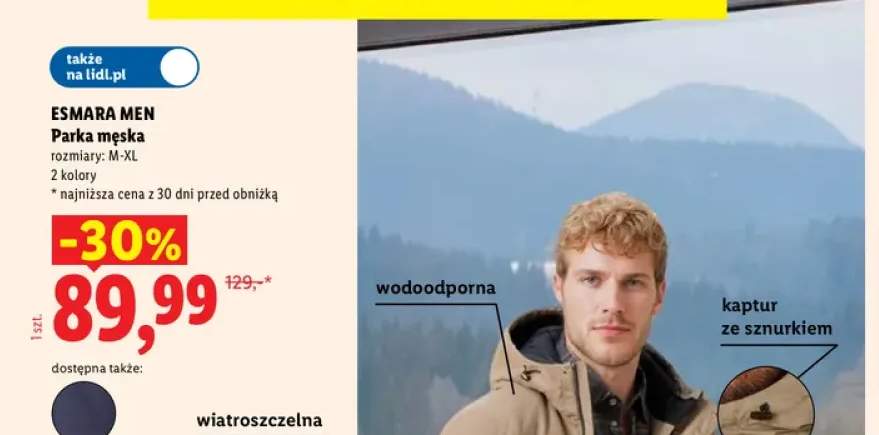 Parka męska
