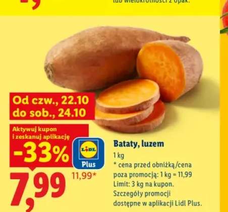 Bataty luzem Ryneczek Lidla