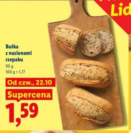 Bułka z nasionami rzepaku
