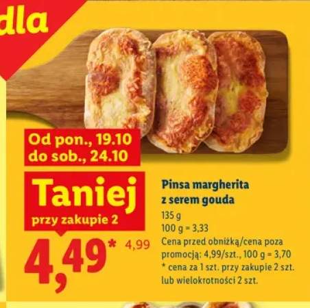 Pinsa margherita z serem gouda