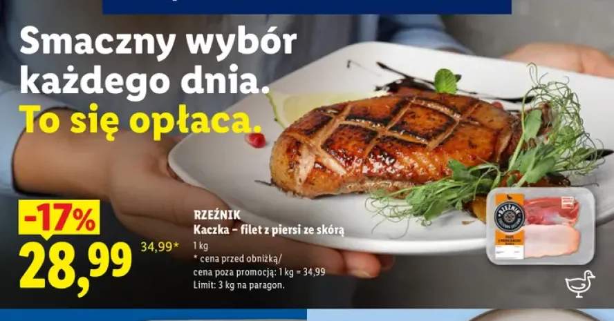 Kaczka filet z piersi ze skórą Rzeźnik