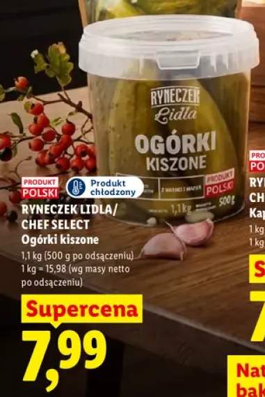 Ogórki kiszone Ryneczek Lidla