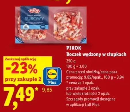 Boczek wędzony w słupkach Pikok