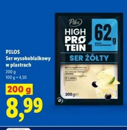 Ser wysokobiałkowy w plastrach Pilos