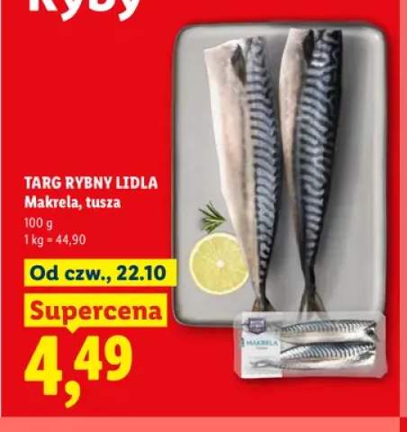 Makrela tusza Targ Rybny Lidla