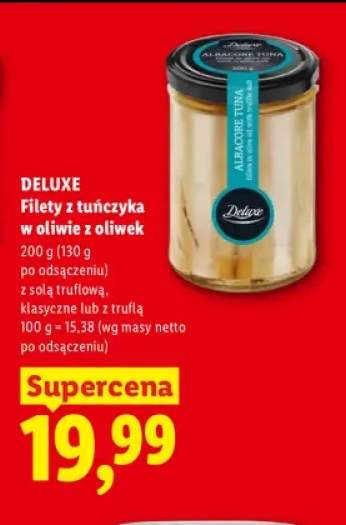 Filety z tuńczyka w oliwie z oliwek z solą truflową Deluxe +2 warianty