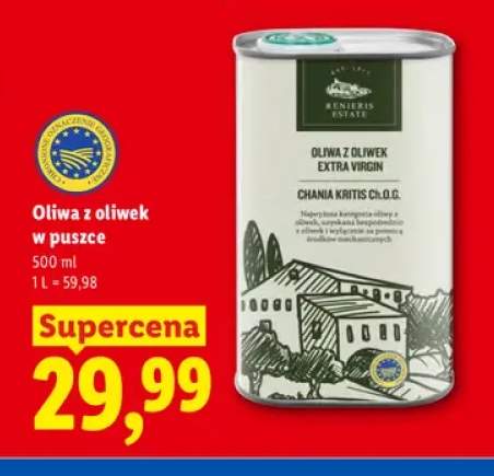 Oliwa z oliwek w puszce Renieris Estate