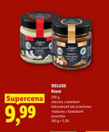 Krem mleczny z wiórkami kokosowymi Deluxe +1 wariant