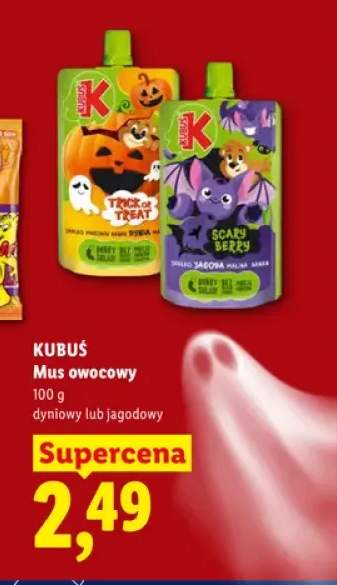 Mus owocowy jagodowy Kubuś +1 wariant