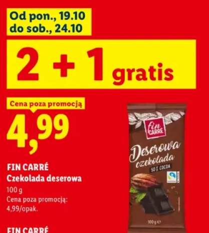 Czekolada deserowa Fin Carré