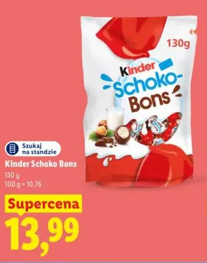 Cukierki czekoladowe Kinder Schoko Bons