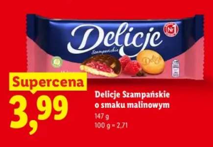 Delicje Szampańskie o smaku malinowym