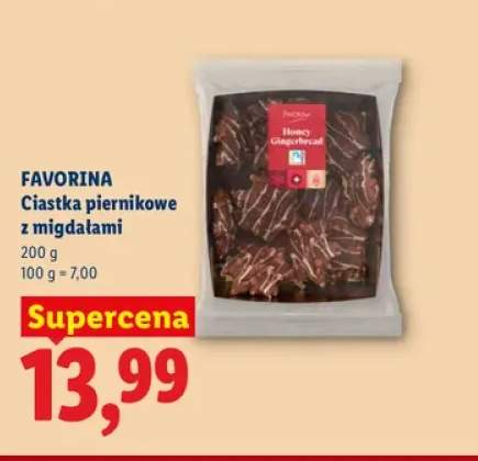 Ciastka piernikowe z migdałami Favorina
