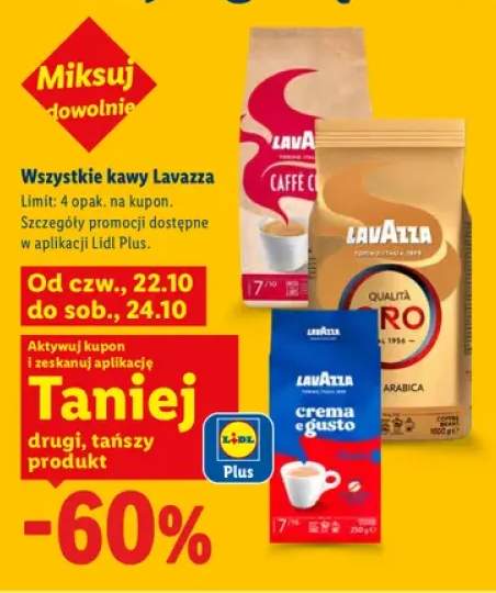 Kawy Lavazza +3 warianty