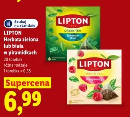 Herbata zielona w piramidkach Lipton +1 wariant
