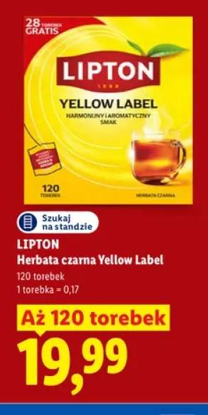 Herbata czarna Yellow Label Lipton