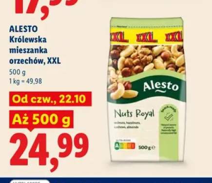 Królewska mieszanka orzechów XXL Alesto