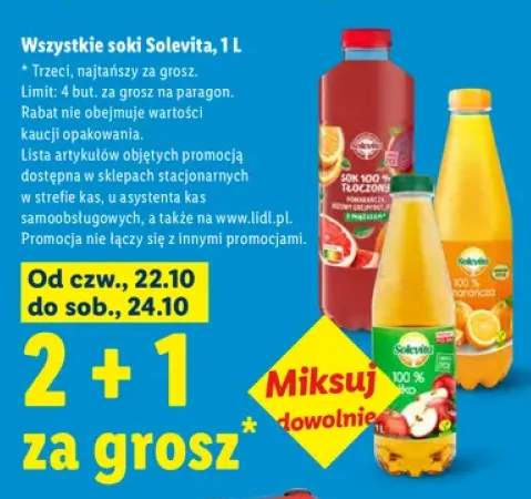 Soki Solevita +3 warianty