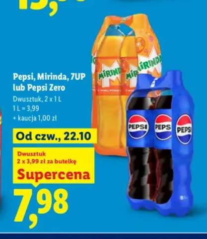 Napój gazowany Pepsi 2-pak 1 l +3 warianty