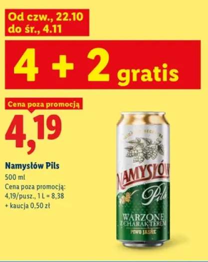 Piwo Namysłów Pils