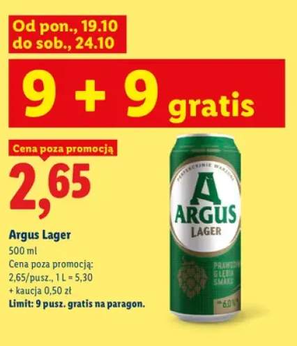 Piwo Argus Lager