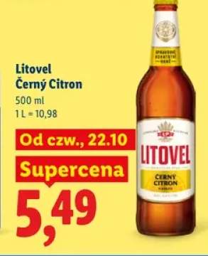 Piwo Litovel Černý Citron