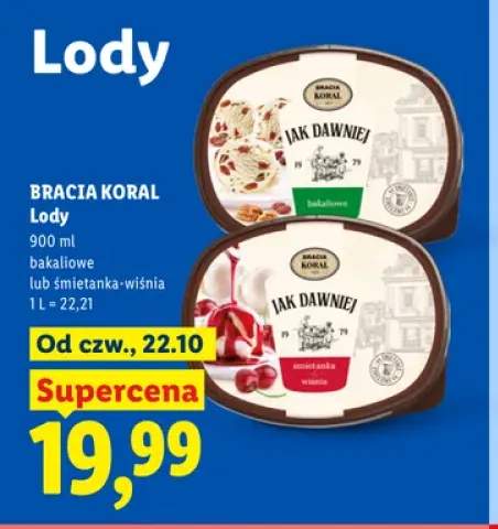 Lody bakaliowe Bracia Koral +1 wariant