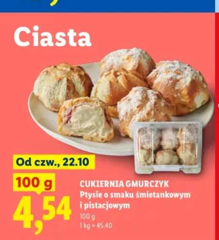 Ptysie o smaku śmietankowym Cukiernia Gmurczyk +1 wariant