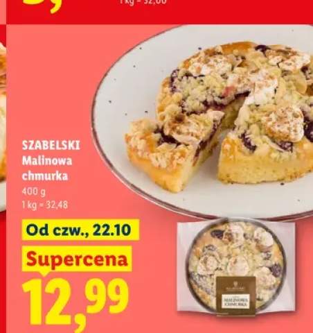 Ciasto Malinowa chmurka Szabelski