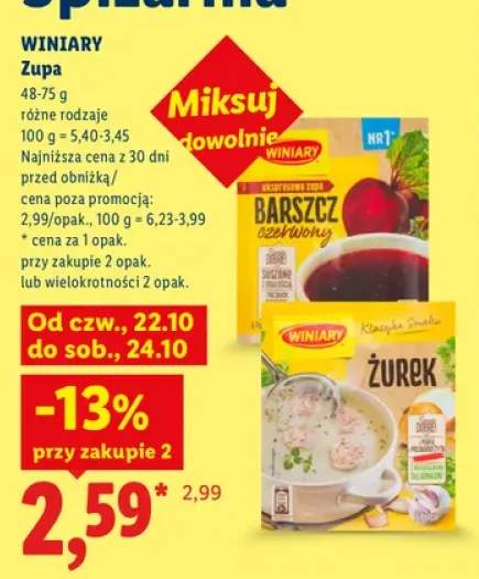 Zupa Barszcz czerwony Winiary +1 wariant